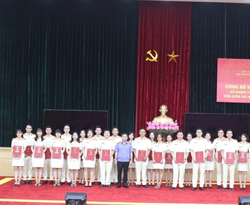 Lễ công bố và trao Quyết định bổ nhiệm Kiểm tra viên